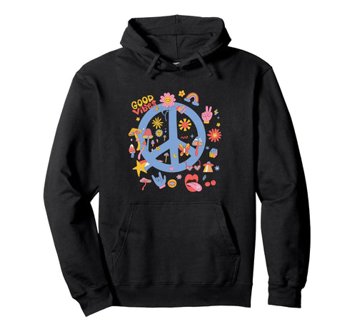 Boho Peace Sign Hoodie - Graphic Print for Adults - T-Shirt, Sweatshirt, Hoodie