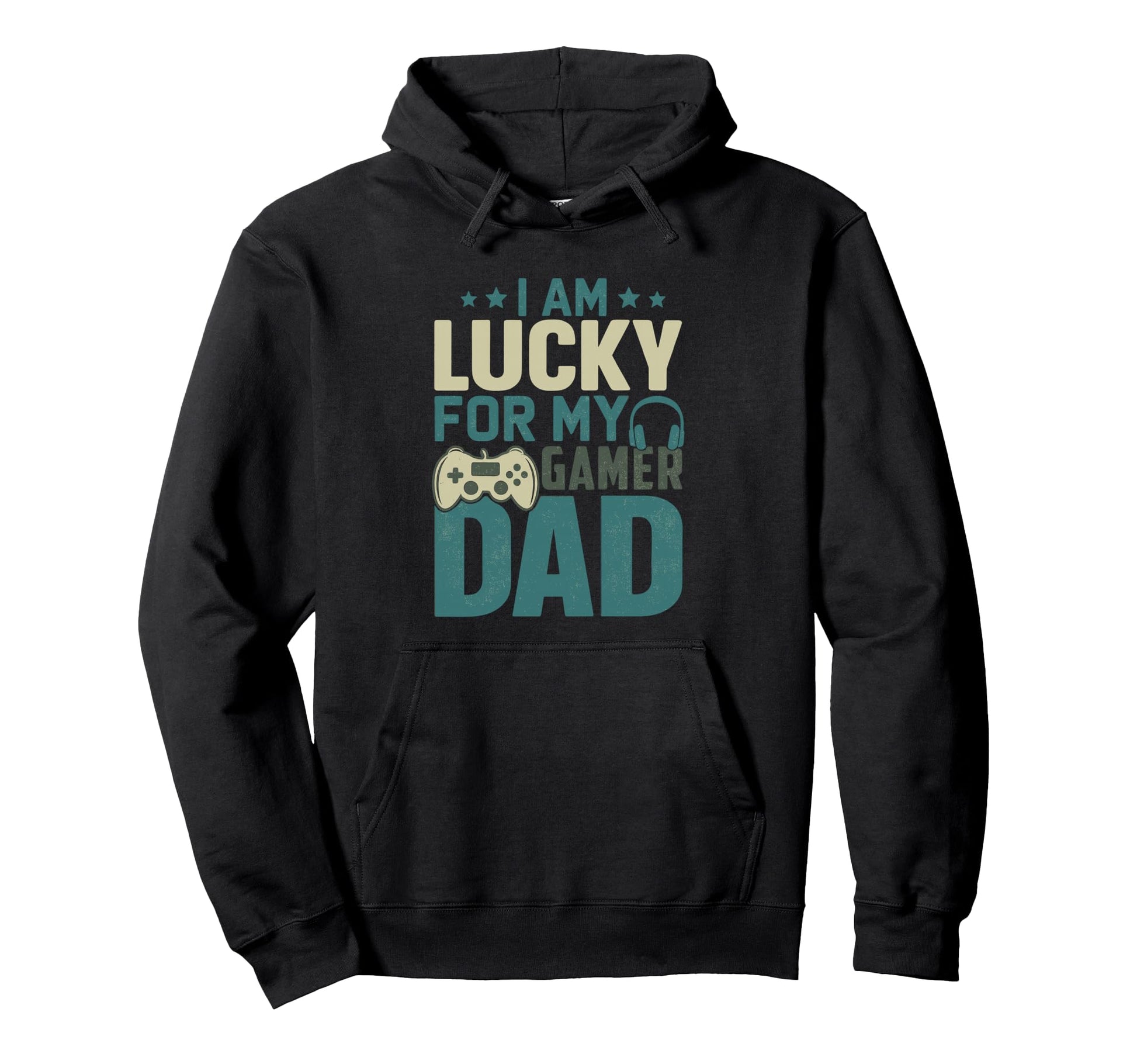 Fathers Day Video Game Daddy Best Dad Hoodie - Custom Art Print Men Women - T-Shirt, Sweatshirt, Hoodie