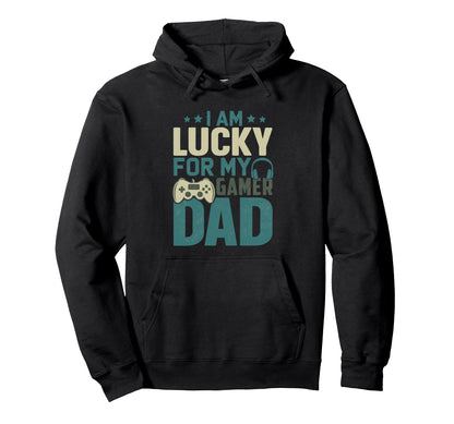 Fathers Day Video Game Daddy Best Dad Hoodie - Custom Art Print Men Women - T-Shirt, Sweatshirt, Hoodie