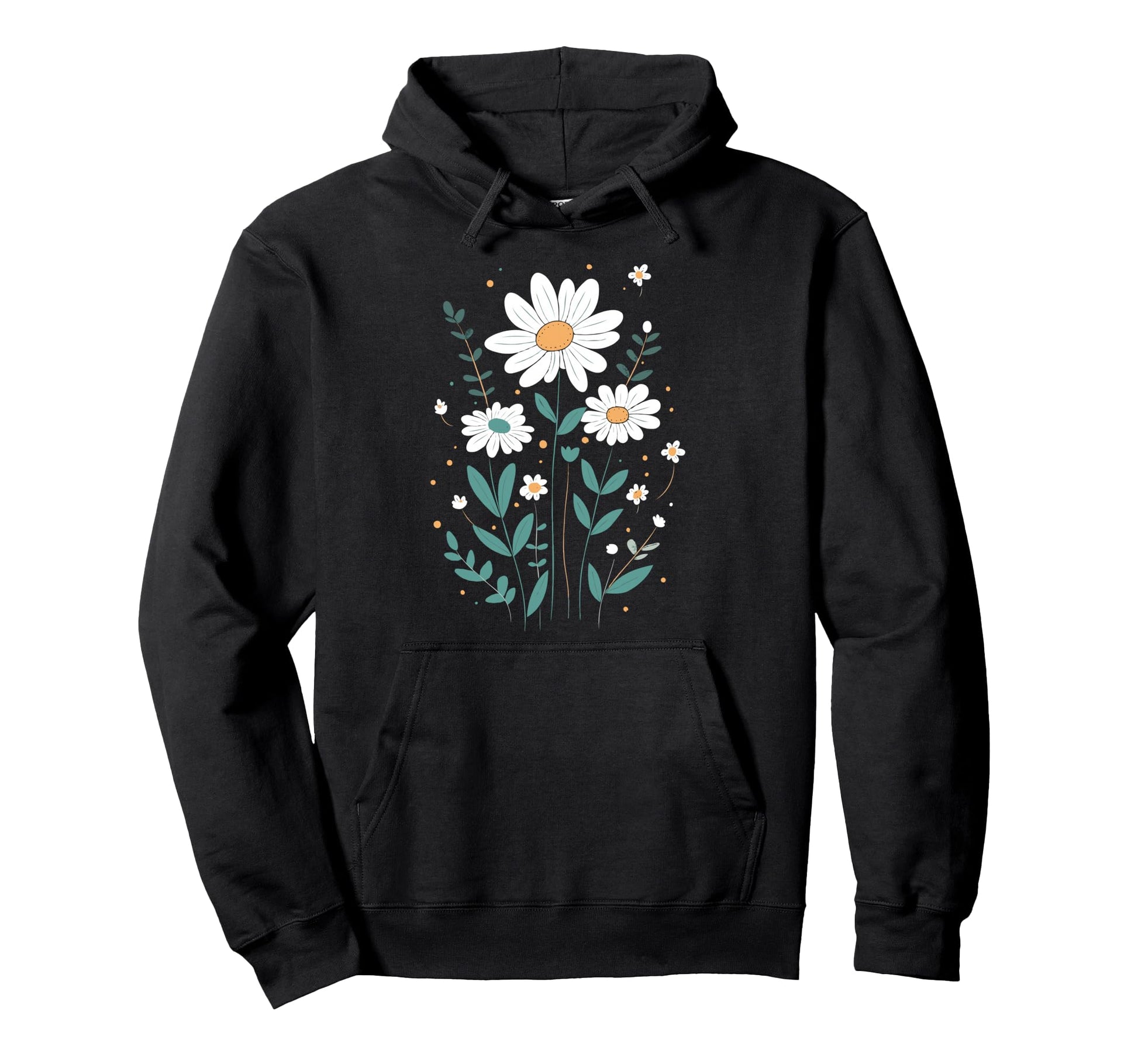 Wildflowers Flowers Pattern Summer Hoodie - Aesthetic Graphic Unisex - T-Shirt, Sweatshirt, Hoodie