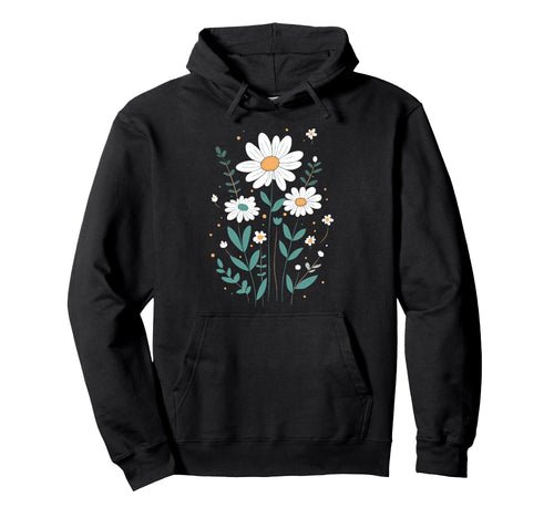 Wildflowers Flowers Pattern Summer Hoodie - Aesthetic Graphic Unisex - T-Shirt, Sweatshirt, Hoodie