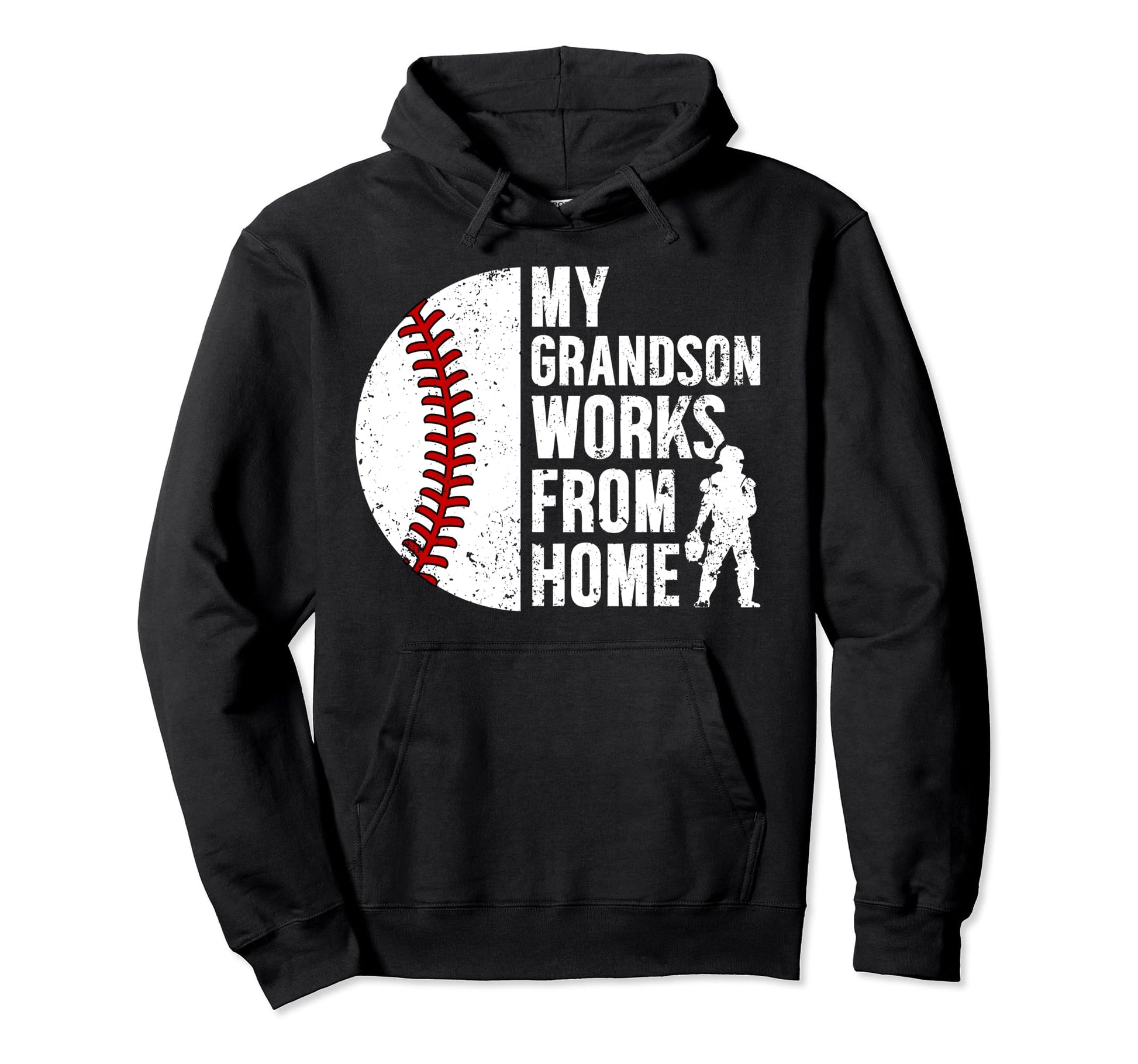 My Grandson Baseball Catcher Grandpa Hoodie - Aesthetic Graphic Men Women - T-Shirt, Sweatshirt, Hoodie