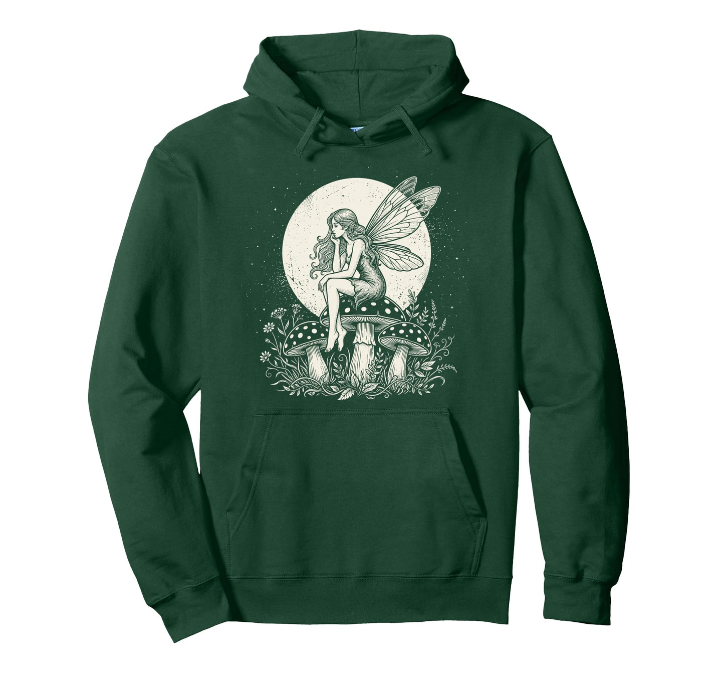 Fairycore Butterfly Fairy Mushroom Hoodie - Unique Graphic for Adults - T-Shirt, Sweatshirt, Hoodie