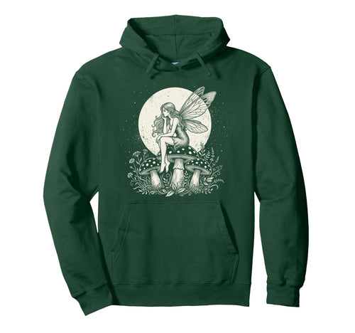 Fairycore Butterfly Fairy Mushroom Hoodie - Unique Graphic for Adults - T-Shirt, Sweatshirt, Hoodie