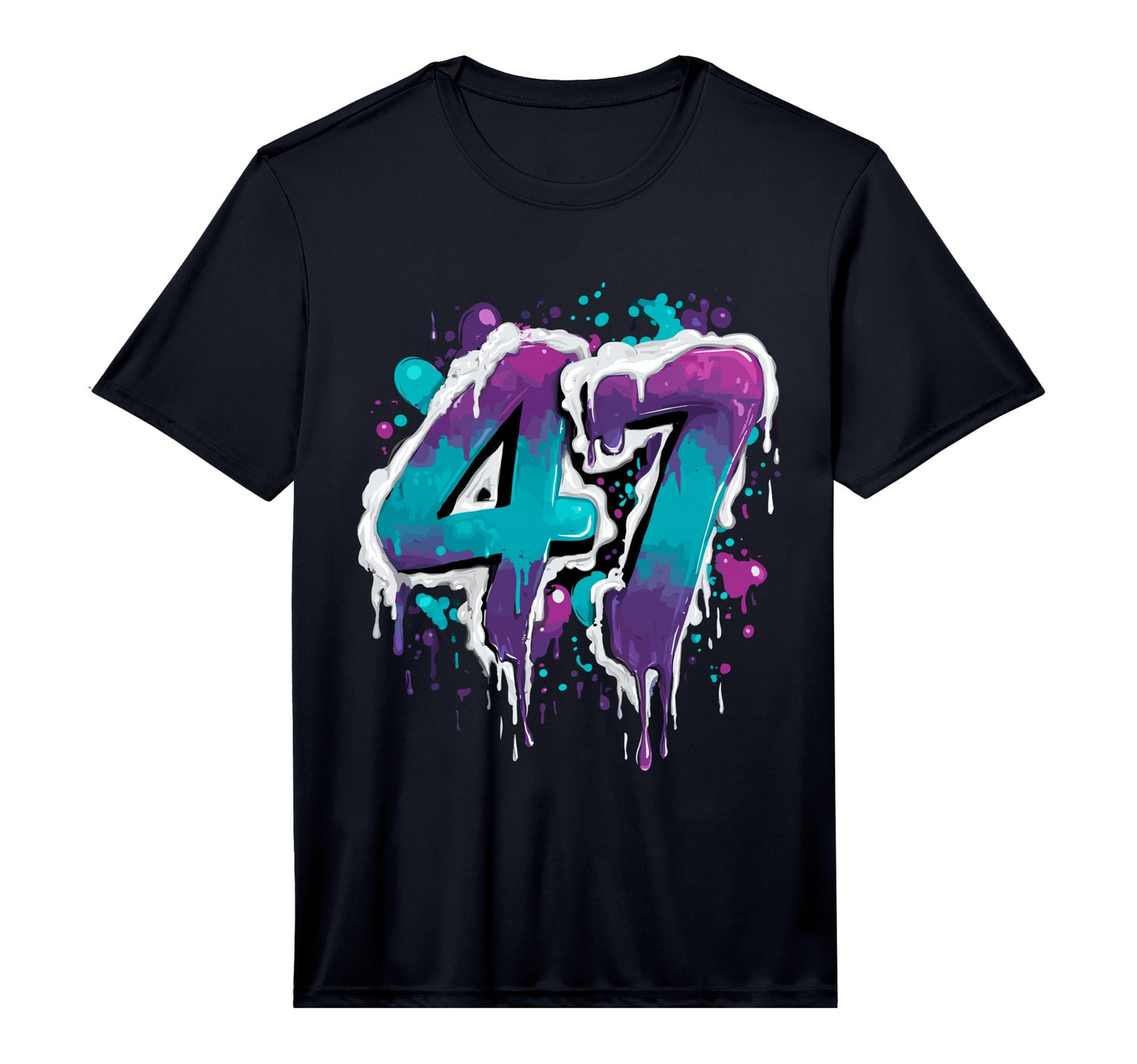Baseball 47 Number Performance T-Shirt - Minimalist Print Men Women - T-Shirt, Sweatshirt, Hoodie