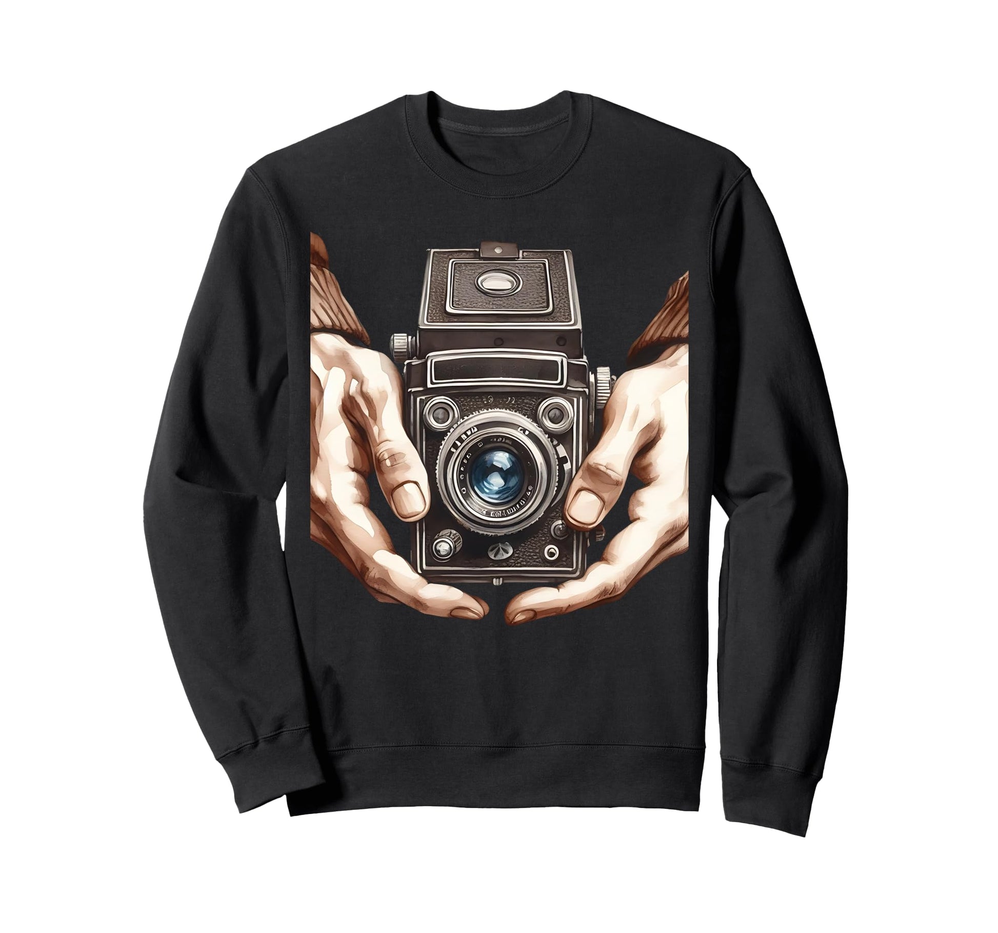 Brownie Analog Slr Camera Art Sweatshirt - Custom Art Print Unisex - T-Shirt, Sweatshirt, Hoodie
