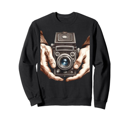 Brownie Analog Slr Camera Art Sweatshirt - Custom Art Print Unisex - T-Shirt, Sweatshirt, Hoodie