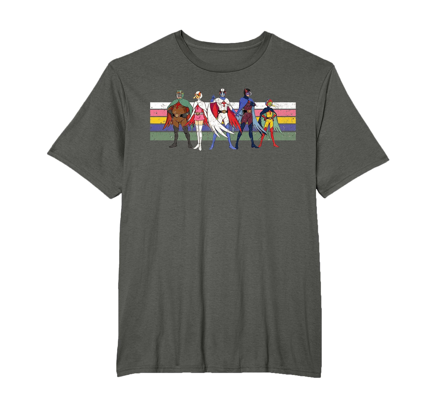 Battle Planets G Force Colour Stripe T-Shirt - Aesthetic Graphic Unisex - T-Shirt, Sweatshirt, Hoodie