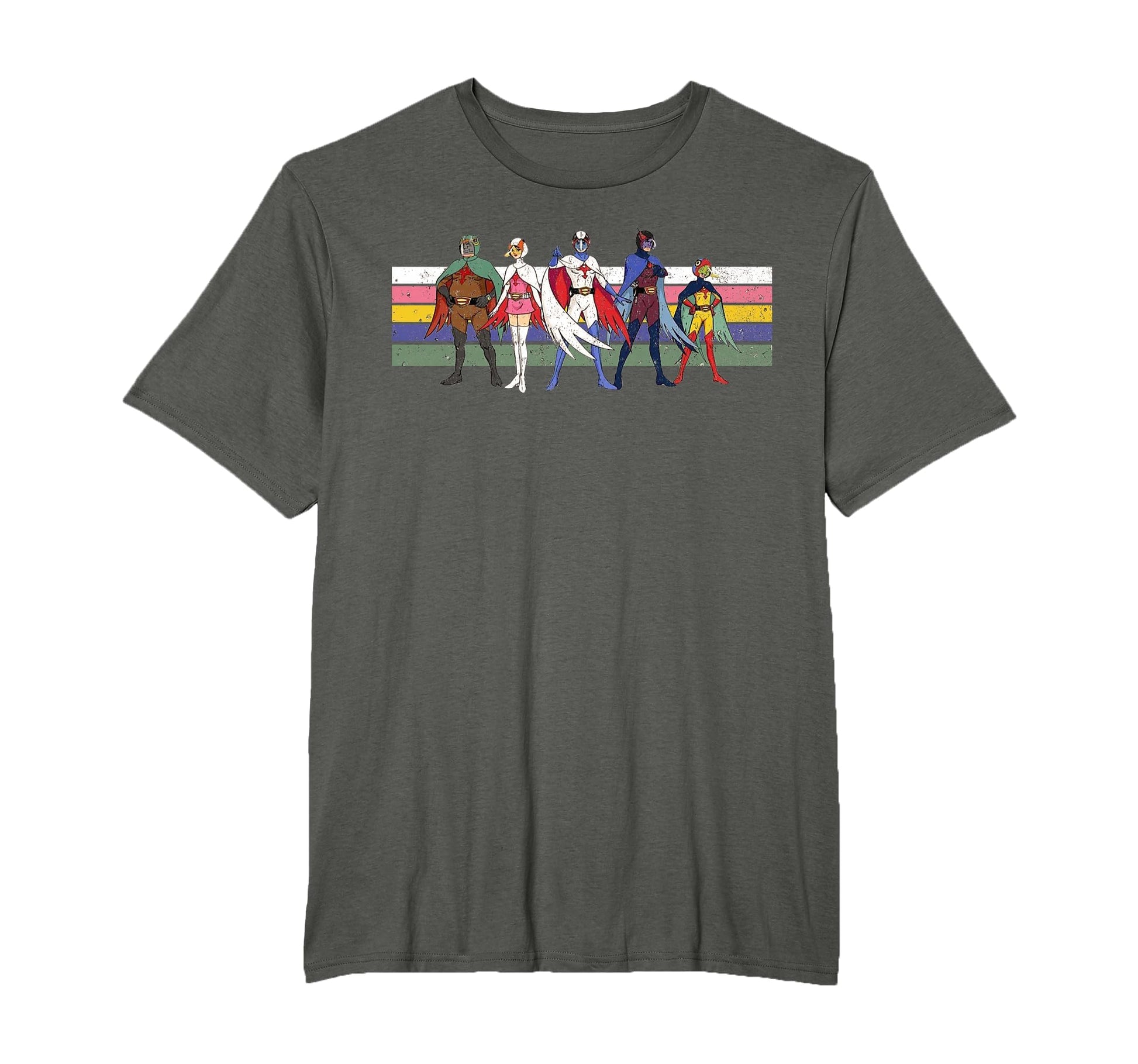 Battle Planets G Force Colour Stripe T-Shirt - Aesthetic Graphic Unisex - T-Shirt, Sweatshirt, Hoodie