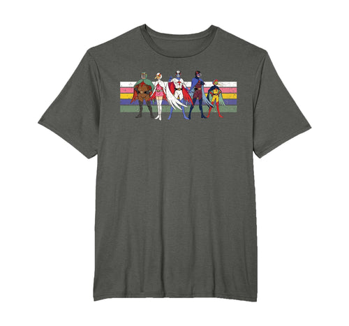 Battle Planets G Force Colour Stripe T-Shirt - Aesthetic Graphic Unisex - T-Shirt, Sweatshirt, Hoodie
