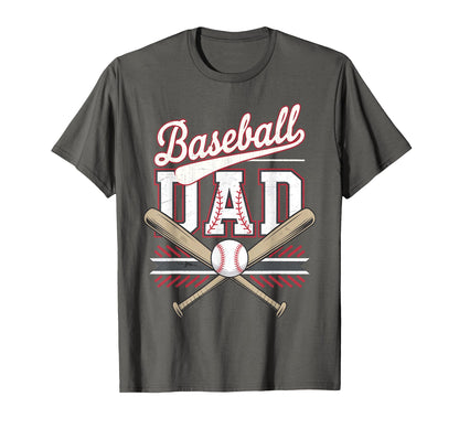 Best Baseball Dad Ever Baseball Daddy T-Shirt - Trendy Graphic Unisex - T-Shirt, Sweatshirt, Hoodie
