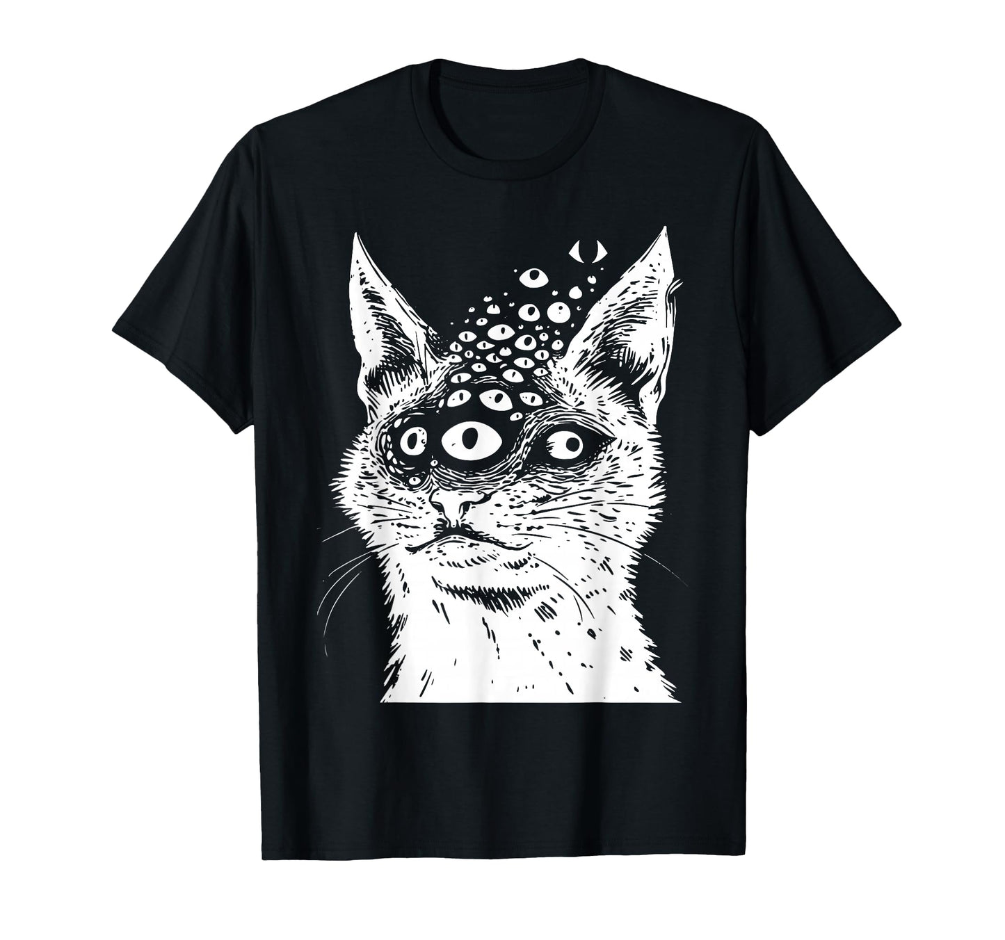 Weirdcore Cat Grunge Alt Harakuju T-Shirt - Fun Novelty Design for Adults - T-Shirt, Sweatshirt, Hoodie