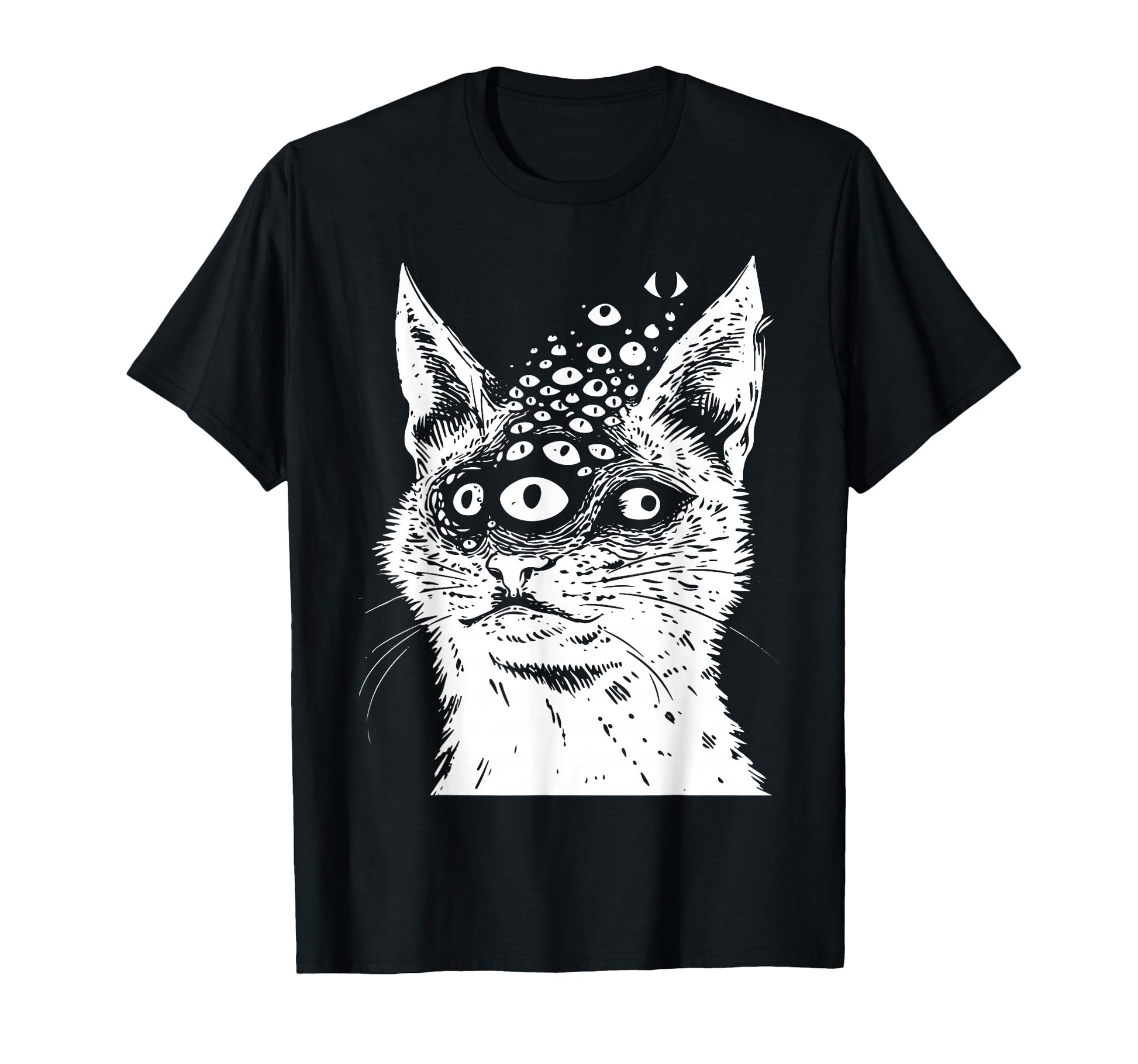 Weirdcore Cat Grunge Alt Harakuju T-Shirt - Fun Novelty Design for Adults - T-Shirt, Sweatshirt, Hoodie