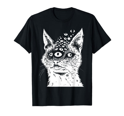 Weirdcore Cat Grunge Alt Harakuju T-Shirt - Fun Novelty Design for Adults - T-Shirt, Sweatshirt, Hoodie