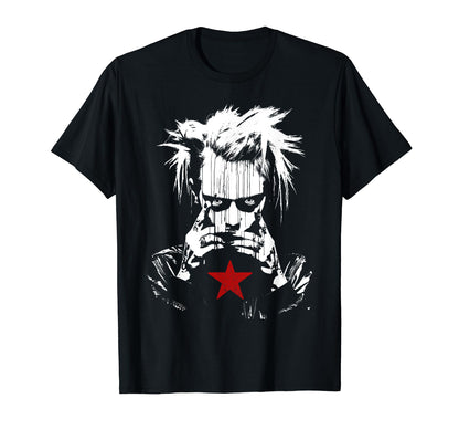 Grunge Distressed Punk And Red T-Shirt - Casual Everyday Wear Men Women - T-Shirt, Sweatshirt, Hoodie