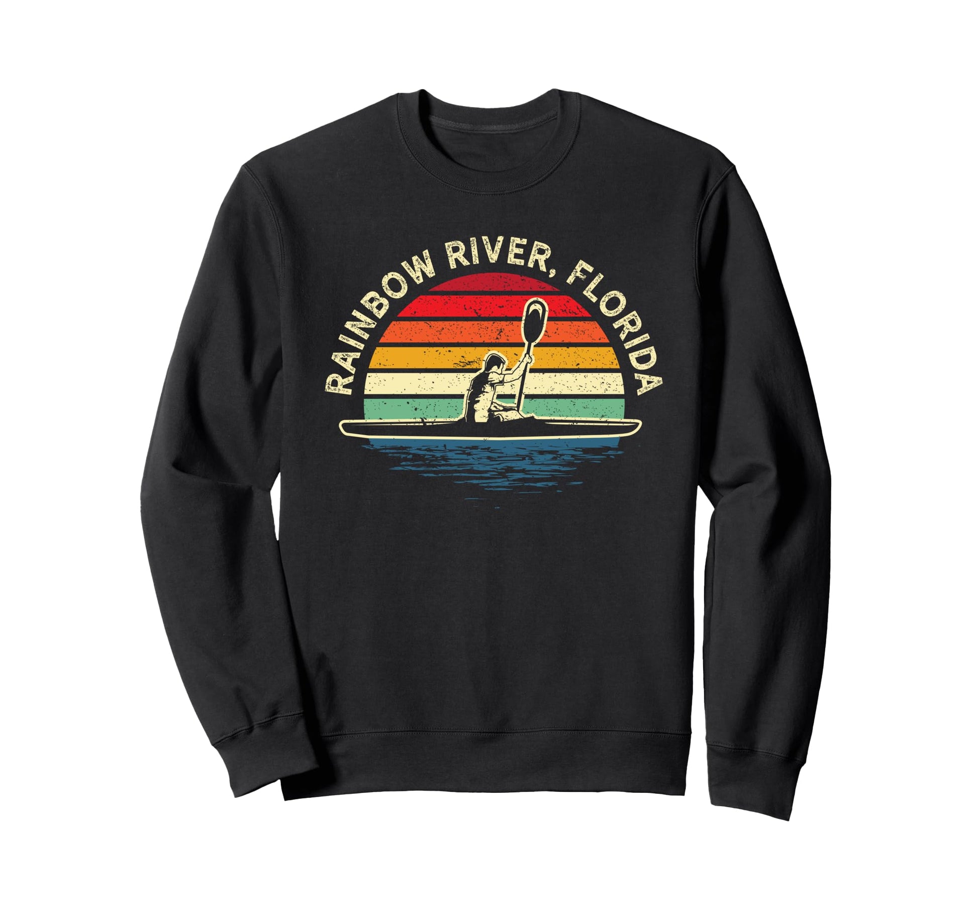 Canoeing River Rainbow Florida Sweatshirt - Fun Novelty Design Unisex - T-Shirt, Sweatshirt, Hoodie