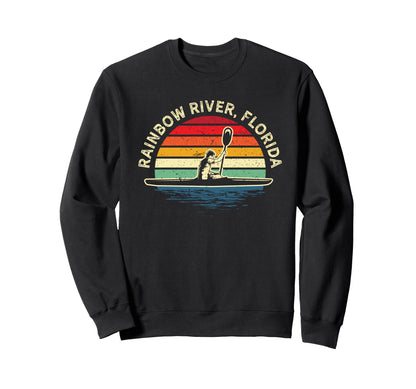 Canoeing River Rainbow Florida Sweatshirt - Fun Novelty Design Unisex - T-Shirt, Sweatshirt, Hoodie
