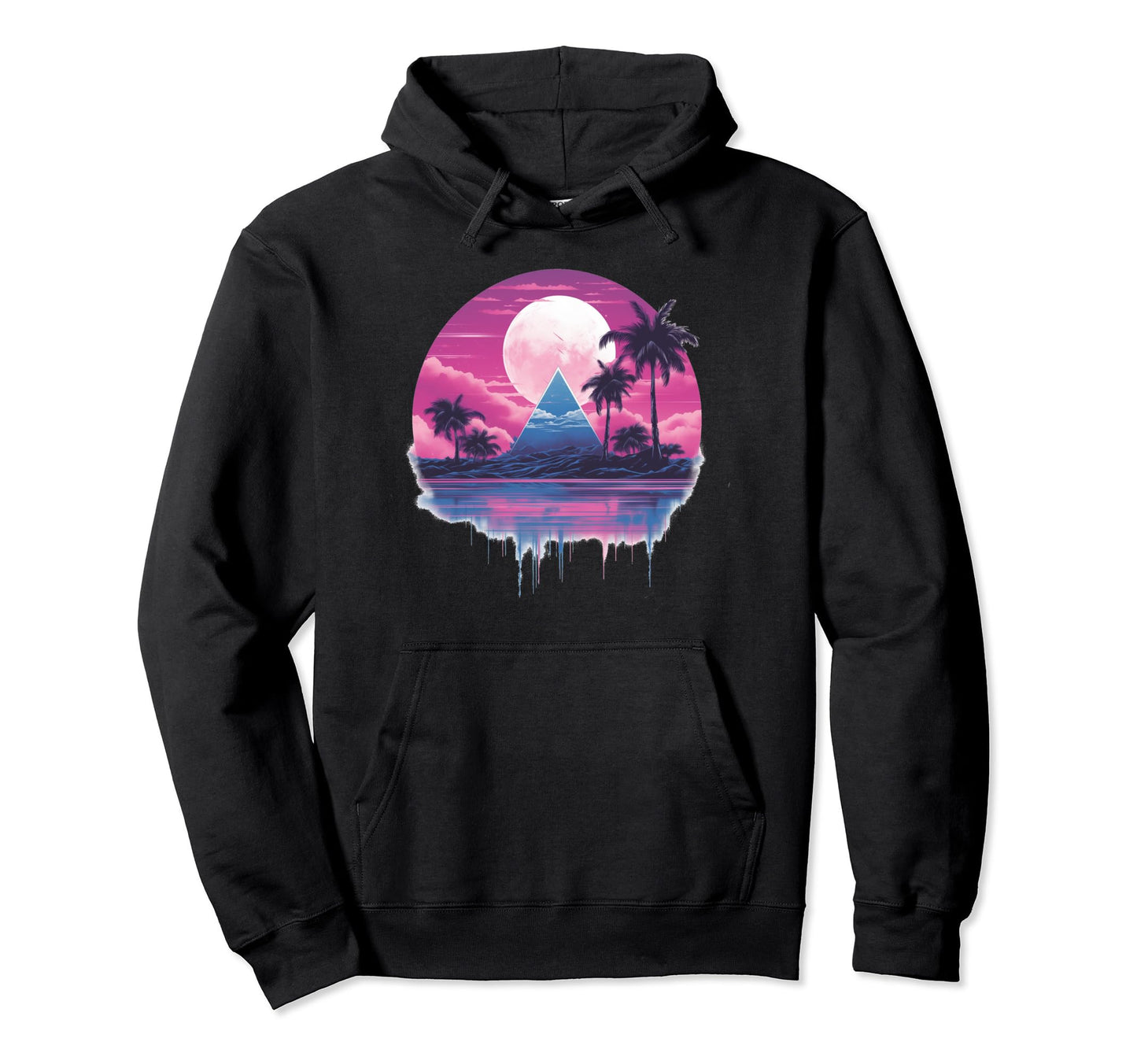 Vaporwave Landscape Portal Aesthetic Art Hoodie - Trendy Graphic for Adults - T-Shirt, Sweatshirt, Hoodie
