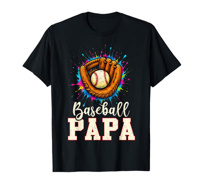 Baseball Papa Baseball Player Fathers T-Shirt - Graphic Print for Adults - T-Shirt, Sweatshirt, Hoodie