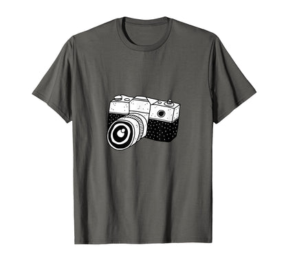 Analog Camera Illustration T-Shirt - Aesthetic Graphic for Adults - T-Shirt, Sweatshirt, Hoodie