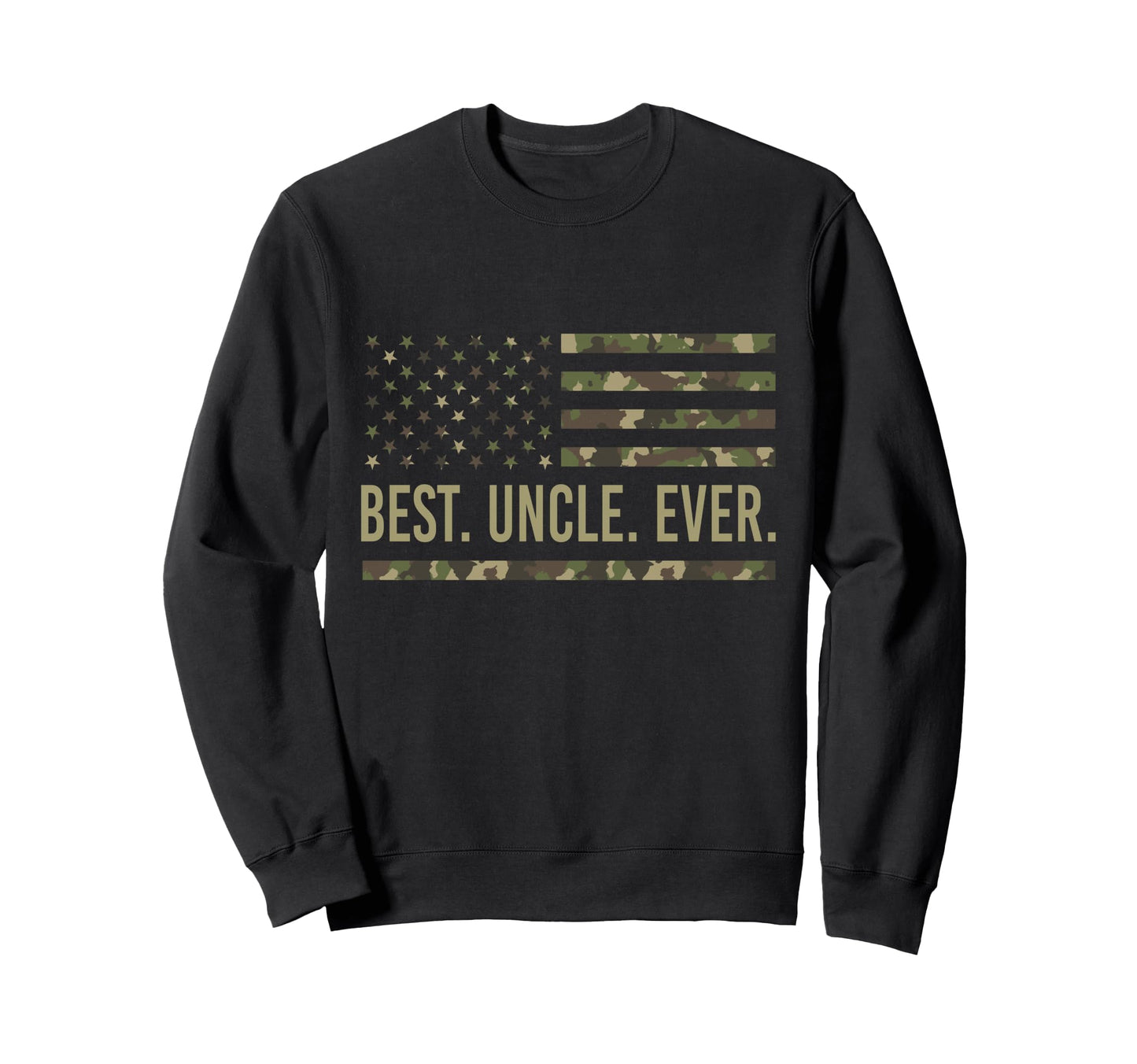 Best Uncle Ever Us American Flag Sweatshirt - Novelty Apparel for Adults - T-Shirt, Sweatshirt, Hoodie
