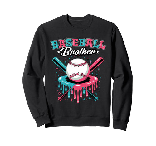 Baseball Brother Drip Ice Cream Sweatshirt - Graphic Print Men Women - T-Shirt, Sweatshirt, Hoodie