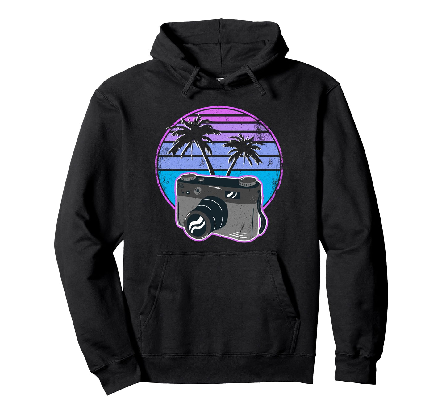 Photographer Vaporwave Camera Photography Hoodie - Unique Graphic Men Women - T-Shirt, Sweatshirt, Hoodie