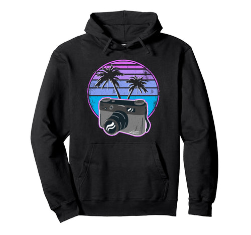 Photographer Vaporwave Camera Photography Hoodie - Unique Graphic Men Women - T-Shirt, Sweatshirt, Hoodie
