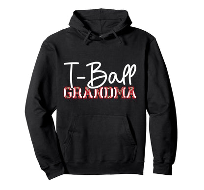 T Ball Grandma Leopard Baseball T Ball Hoodie - Streetwear Style Men Women - T-Shirt, Sweatshirt, Hoodie