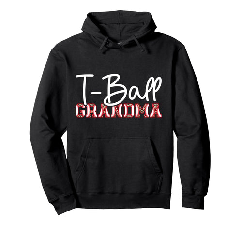 T Ball Grandma Leopard Baseball T Ball Hoodie - Streetwear Style Men Women - T-Shirt, Sweatshirt, Hoodie