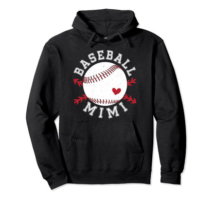 Baseball Mimi Grandma Mimi Baseball Hoodie - Unique Graphic for Adults - T-Shirt, Sweatshirt, Hoodie