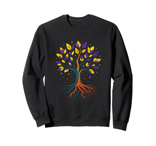 Tree Life Hippie Art Sweatshirt - Fun Novelty Design for Adults - T-Shirt, Sweatshirt, Hoodie