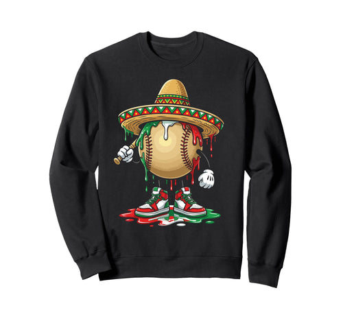 Baseball Drip Ice Cream Drip Baseball Sweatshirt - Custom Art Print Unisex - T-Shirt, Sweatshirt, Hoodie