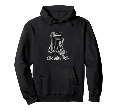 Rochester Ny Camera Hoodie - Minimalist Print Men Women - T-Shirt, Sweatshirt, Hoodie