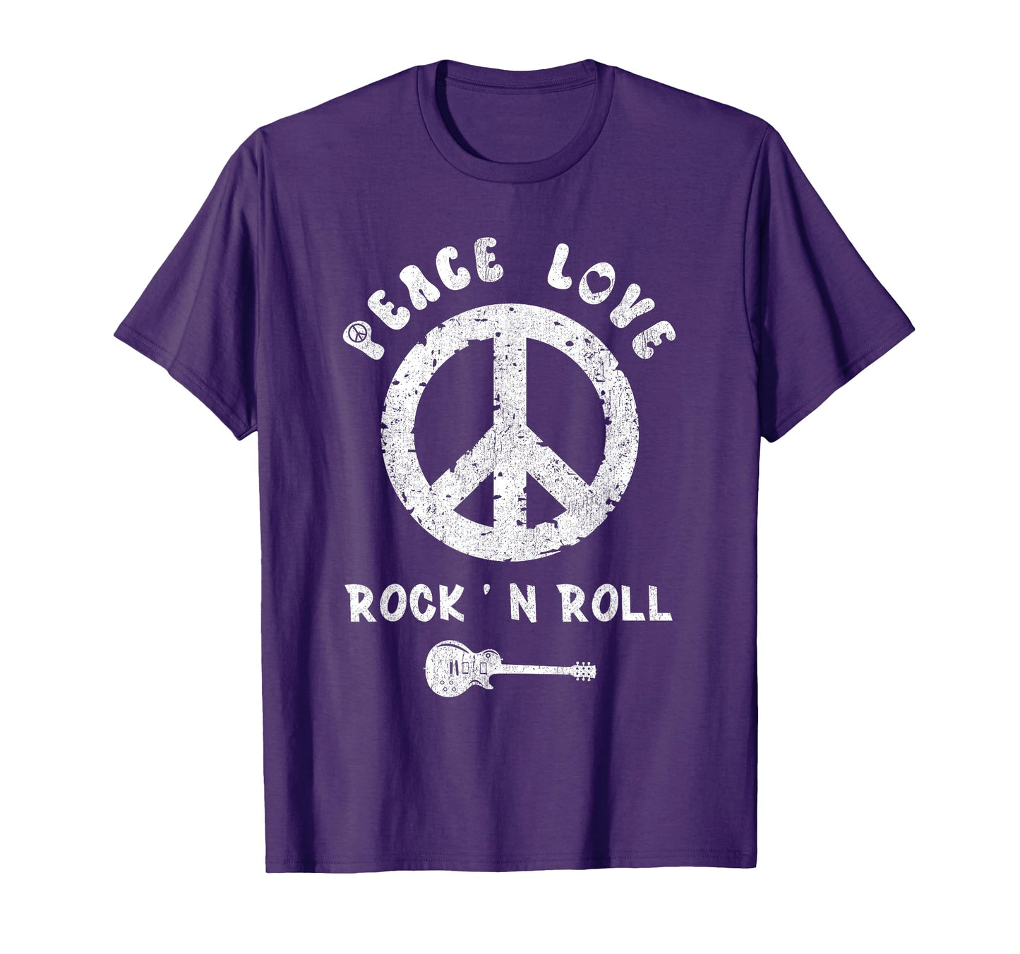 Peace Love Rock N Roll T-Shirt - Minimalist Print Unisex - T-Shirt, Sweatshirt, Hoodie