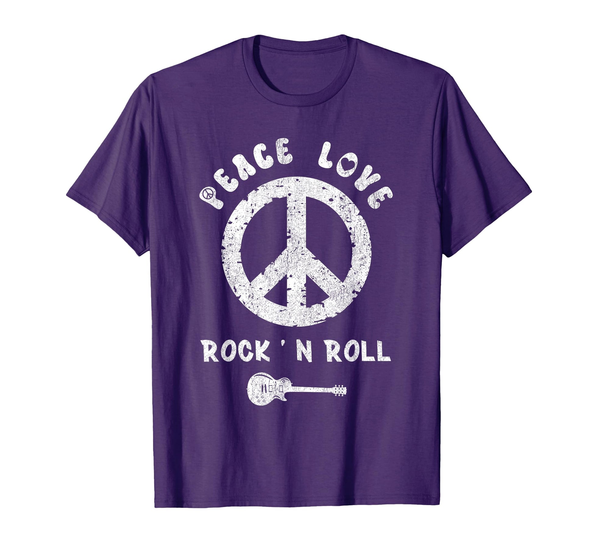 Peace Love Rock N Roll T-Shirt - Minimalist Print Unisex - T-Shirt, Sweatshirt, Hoodie