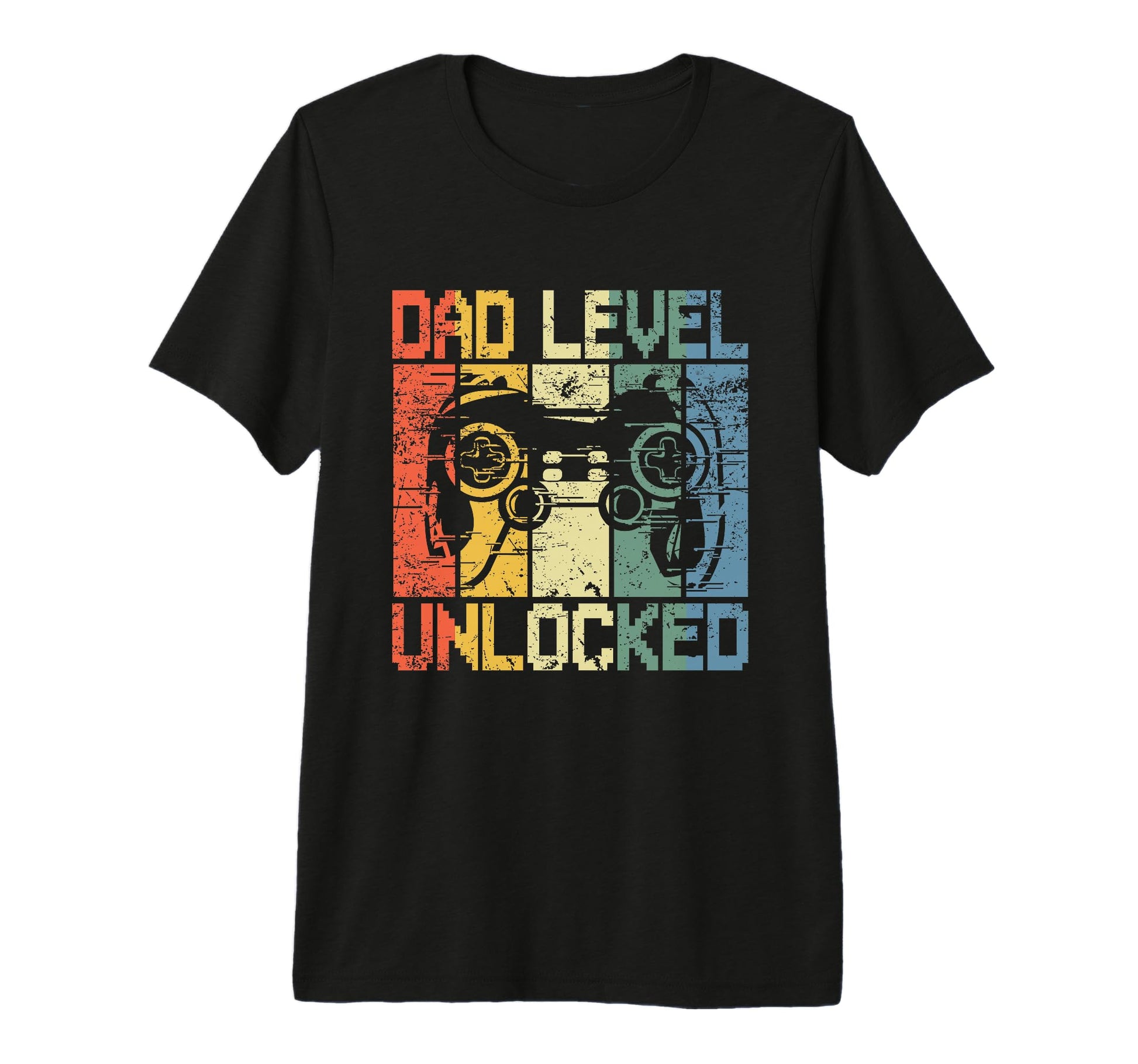 Dad Level Unlocked Gaming Controller T-Shirt - Novelty Apparel for Adults - T-Shirt, Sweatshirt, Hoodie