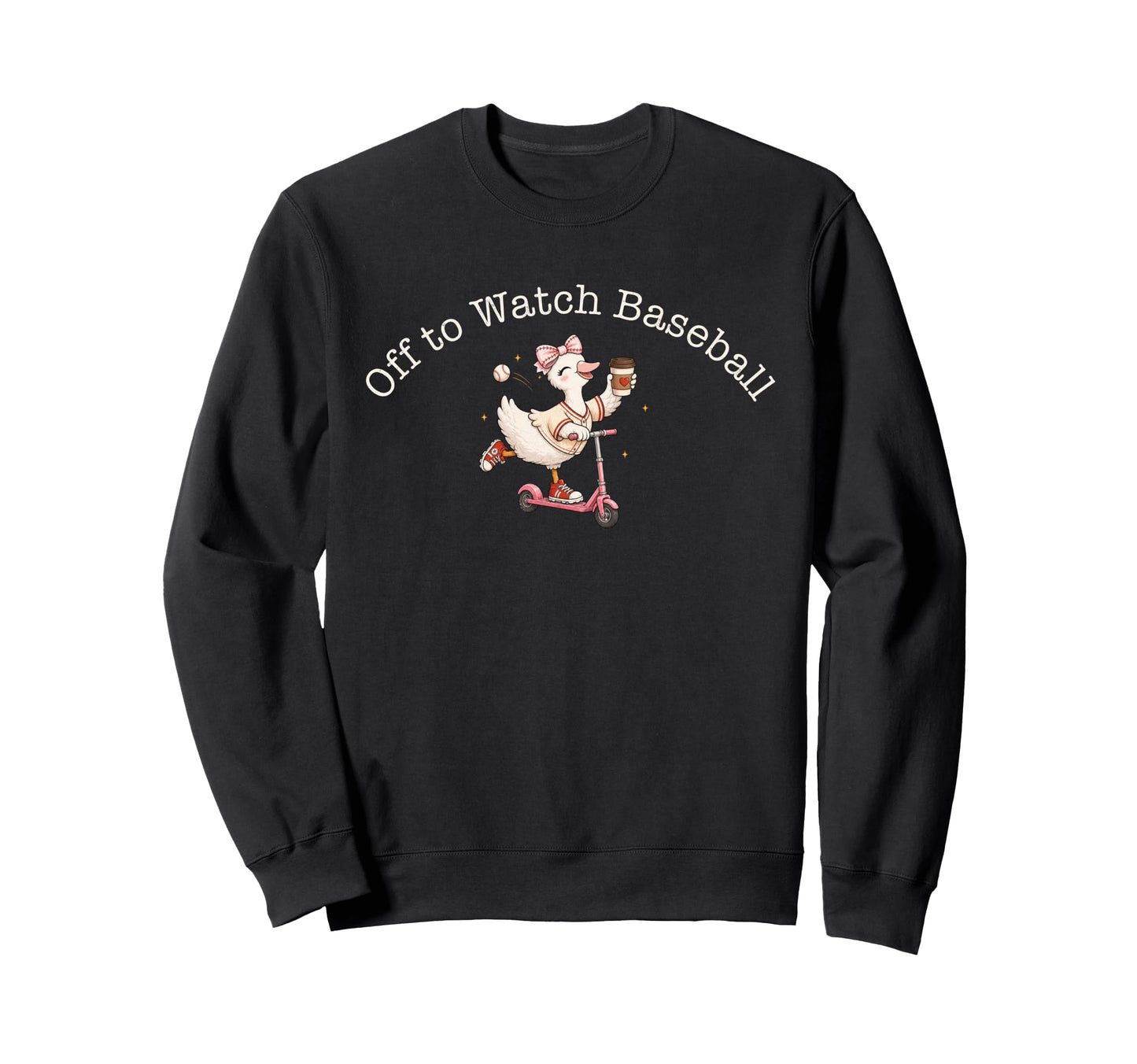 Off To Watch Baseball Goose Game Sweatshirt - Streetwear Style for Adults - T-Shirt, Sweatshirt, Hoodie