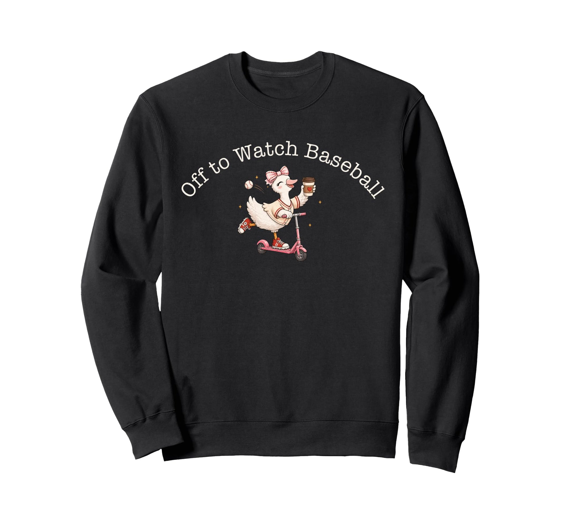 Off To Watch Baseball Goose Game Sweatshirt - Streetwear Style for Adults - T-Shirt, Sweatshirt, Hoodie