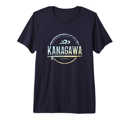 Kanagawa Japan Kanagawa Japan Surf Tri T-Shirt - Streetwear Style Unisex - T-Shirt, Sweatshirt, Hoodie
