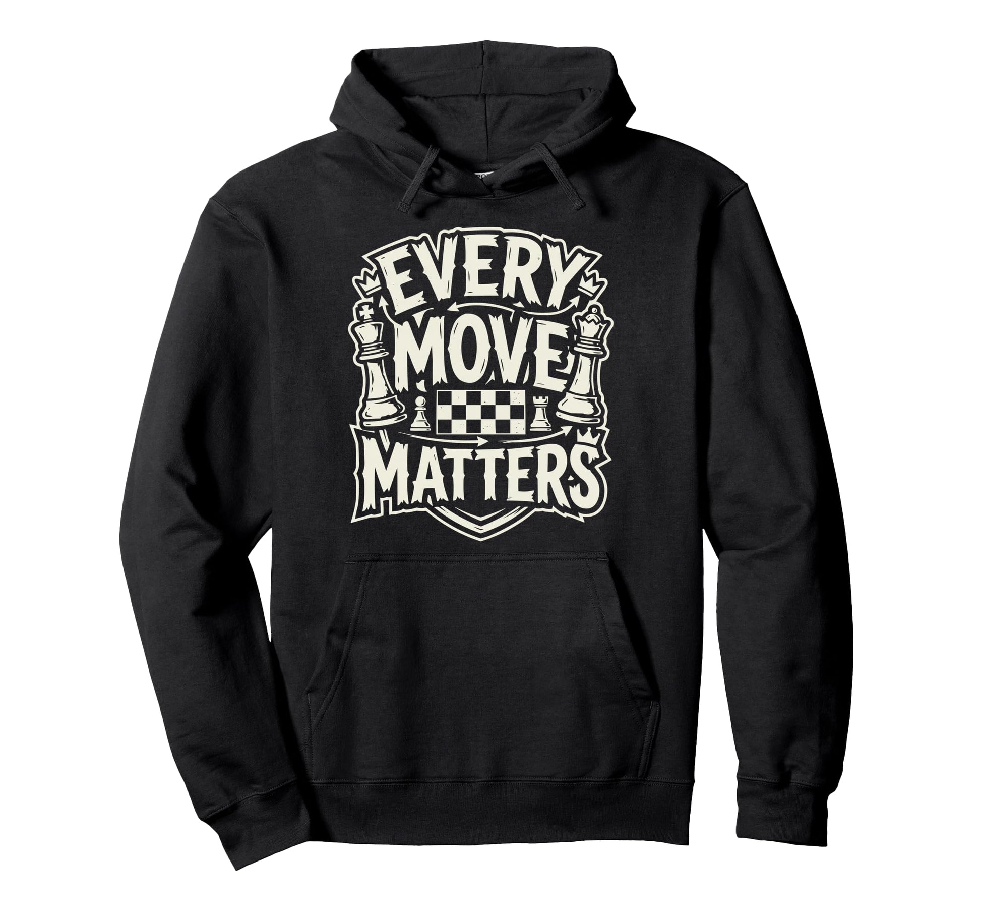 Chess Dad Board Game Daddy Checkmate Hoodie - Minimalist Print Men Women - T-Shirt, Sweatshirt, Hoodie