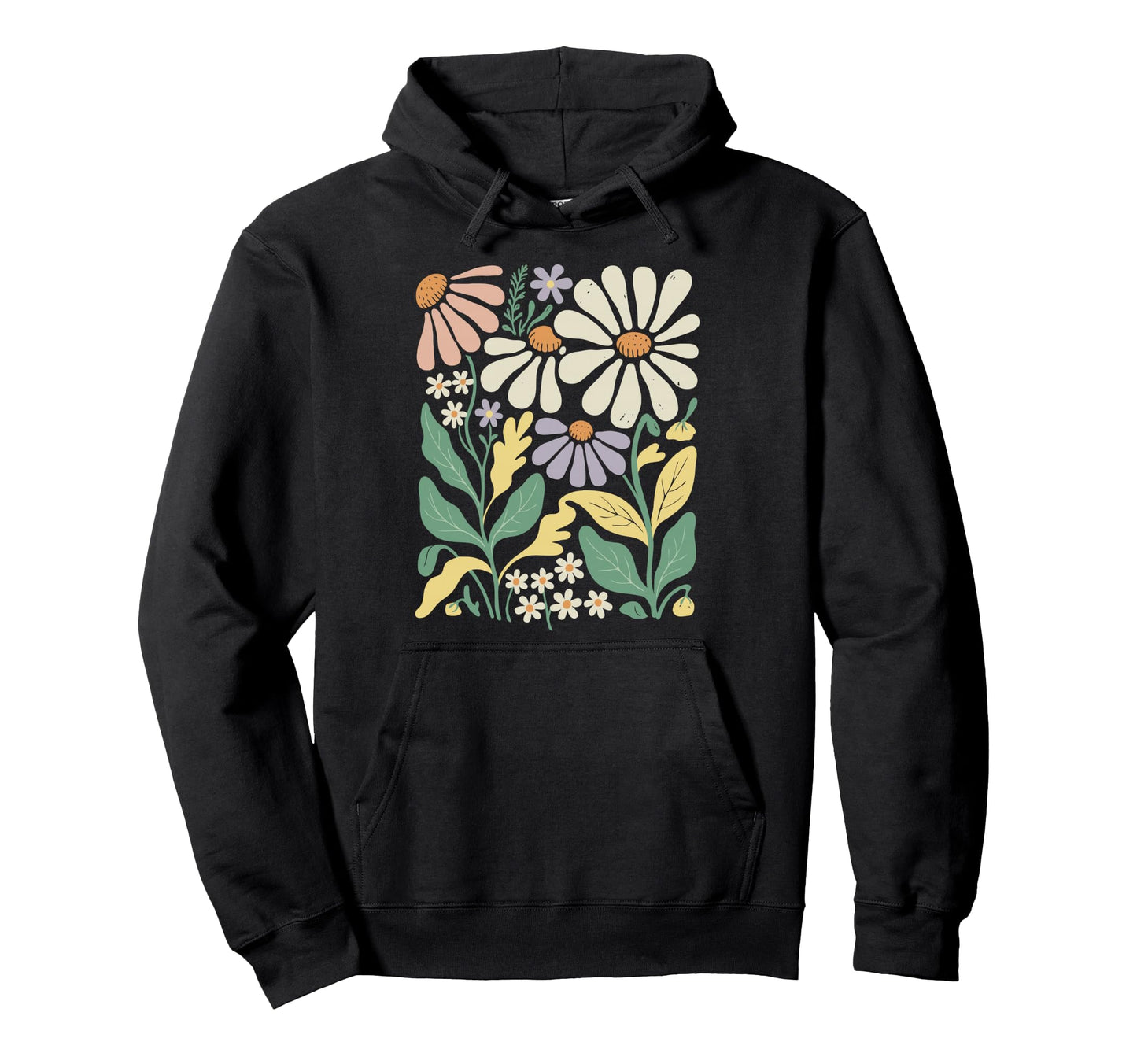 Wildflowers Flowers Pattern Summer Spring Hoodie - Novelty Apparel Unisex - T-Shirt, Sweatshirt, Hoodie