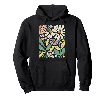 Wildflowers Flowers Pattern Summer Spring Hoodie - Novelty Apparel Unisex - T-Shirt, Sweatshirt, Hoodie