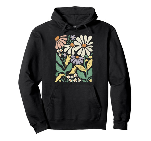 Wildflowers Flowers Pattern Summer Spring Hoodie - Novelty Apparel Unisex - T-Shirt, Sweatshirt, Hoodie