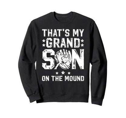 Proud Baseball Pitcher Grandpa Sweatshirt - Trendy Graphic for Adults - T-Shirt, Sweatshirt, Hoodie