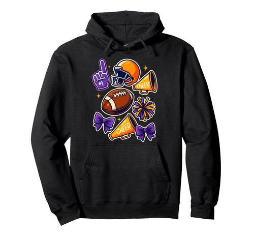 Purple And Gold Game Day Outfits Hoodie - Casual Everyday Wear Unisex - T-Shirt, Sweatshirt, Hoodie