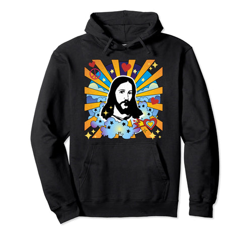 Jesus Loves You Groovy Hippie 60S 70S Hoodie - Novelty Apparel Men Women - T-Shirt, Sweatshirt, Hoodie