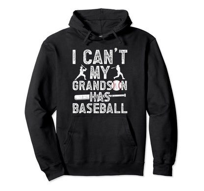 My Grandson Has Baseball Grandpa Baseball Hoodie - Minimalist Print Unisex - T-Shirt, Sweatshirt, Hoodie