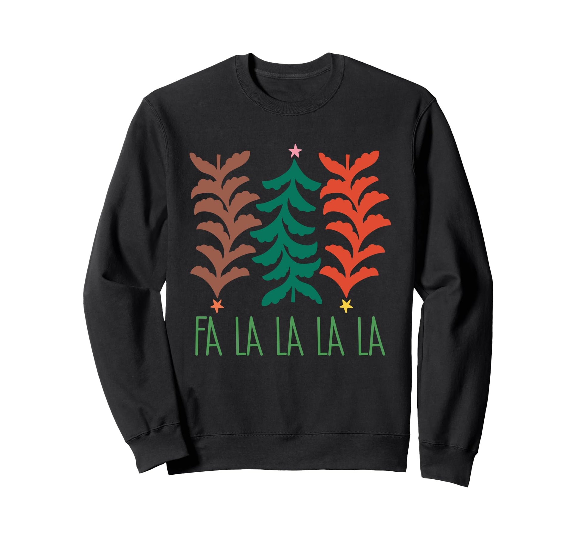 Boho Tree Fa La La Holiday Cozy Sweatshirt - Casual Everyday Wear Men Women - T-Shirt, Sweatshirt, Hoodie