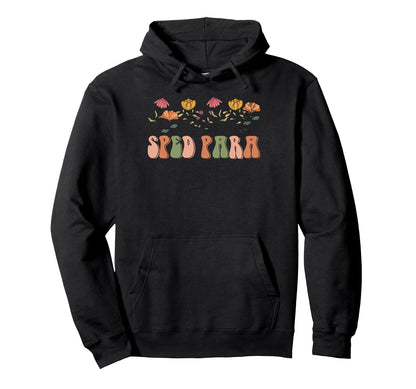 Boho Floral Sped Para Gift Wildflower Hoodie - Custom Art Print Men Women - T-Shirt, Sweatshirt, Hoodie
